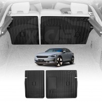 Back Seat Protector for Polestar 2 2021-Onwards All Weather Heavy Duty Car Seat Kick Mats Cover
