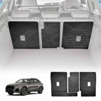 3D All Weather Back Seat Protector for Audi Q3 RS Q3 2019-2025 Heavy Duty Car Seats Kick Mats Cover