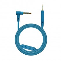 Audio Cable Wire Cord With Mic and Remote in Blue for Bose QuietComfort 25 Headphones