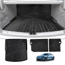 Boot Liners Kick Mats Set for BYD Seal 2023-Onwards All Weather Heavy Duty Cargo Car Trunk Back Seat Protector