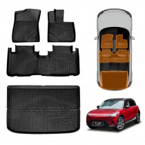 3D Floor Mats Boot Liner Set for Smart #1 2023-Onwards All Weather Heavy Duty Cargo Car Trunk Luggage Tray