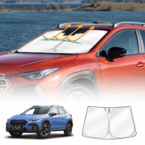 WindScreen Sun Shade for Subaru Crosstrek 2023-2025 Blocks UV Rays Foldable Custom Wind Screen Sun Visor Protector