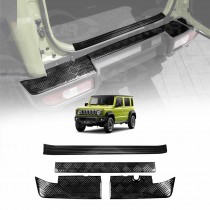 Rear Bumper Guard & Boot Sill Panel for Suzuki Jimny XL 5-Door 2023-Onwards Protector Scuff Plate Exterior Accessories Black