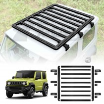 Flat Roof Luggage Rack for Suzuki Jimny 3-Door 2018-Onwards Multi-Functional Expansion Platform Aluminum Alloy