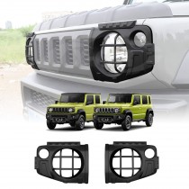 Head Light Trim for Suzuki Jimny 2018-Onwards Matt Black Front Light Frame Cover Guard Set of 2