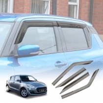 Weathershields for Suzuki Swift 2017-2024 Car Weather Shields Wind Deflectors Window Sun Visor 4-Piece Set