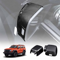 Rear View Mirror Trim Cover for GWM Tank 300 Tank300 2023-Onwards Exterior Accessories Side Mirror Cap Carbon Fiber Style