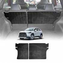 Back Seat Protector for Toyota Corolla Cross 2022-Onwards All Weather Heavy Duty Car Seat Kick Mats Cover