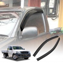 Weathershields for Toyota Hilux Single Cab 2005-2015 Car Weather Shields Wind Deflectors Window Sun Visor 2-Piece Set