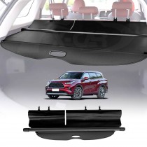 Retractable Cargo Cover for Toyota Kluger 2021-2025 Rear Rack Partition Shelter Canvas Trunk Luggage Security Shield Shade
