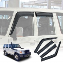 Weathershields for Toyota LandCruiser 70/76/78/79 2007-Onwards Series Car Weather Shields Wind Deflectors Window Sun Visor Set of 4 Pcs
