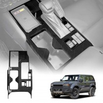 Gear Shift Frame Trim for Toyota Prado 250 Series 2024-Onwards Carbon Fiber Style Center Console Cover Protector