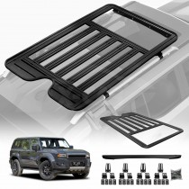 Roof Luggage Rack for Toyota Prado 250 Series VX/Kakadu/Altitude 2024-Onwards Multi-Functional Expansion Platform Aluminum Alloy