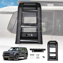 Foldable Liftable Side Ladder for Toyota Prado 250 Series 2024-Onwards Protective Frame Exterior Modification Accessories Aluminum Alloy Black