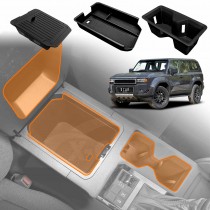 Centre Console Organizer Tray for Toyota Prado 250 Series GX/GXL without Cool Box 2024-Onwards Armrest Storage Box Cup Holder Car Accessories