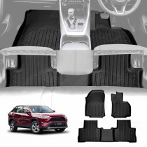3D Floor Mats for Toyota RAV4 Rav 4 XA50 Hybrid 2019-2025 Heavy Duty All Weather Car Mats Carpet Liner Set