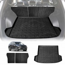Boot Liner Kick Mats Set for Hyundai Tucson NX4 2021-Onwards All Weather Heavy Duty Cargo Car Trunk Back Seat Protector