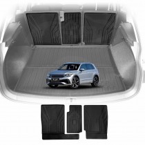 Back Seat Protector for Volkswagen VW Tiguan 2016-2024 All Weather Heavy Duty Car Seat Kick Mats Cover