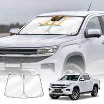 WindScreen Sun Shade for Volkswagen Amarok NF Series 2023-Onwards Dual Cab Blocks UV Rays Sun Visor Protector Foldable Sunshade
