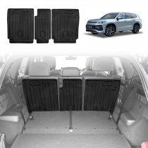 Back Seat Protector for Volkswagen Tayron 7 Seater 2025-Onwards All Weather Heavy Duty Car Seat Kick Mats Cover Accessories