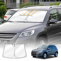WindScreen Sun Shade for Volkswagen Tiguan 2008-2016 Blocks UV Rays Sun Visor Protector Foldable Sunshade