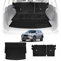 Boot Liner Back Seat Protector Combo for Nissan X-trail Xtrail T33 5 Seats 2022-2025 Heavy Duty Car Kick Mats Cover Cargo