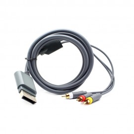 Composite HDTV HD TV RCA AV Video Video Cable for Xbox 360 & 360 Slim