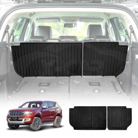 Back Seat Protector for Ford Everest 2015-2022 All Weather Heavy Duty Car Seat Kick Mats Cover