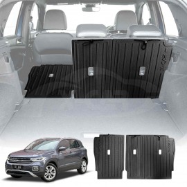 Back Seat Protector for Volkswagen T-Cross 2019-Onwards All Weather Heavy Duty Car Seat Kick Mats Cover