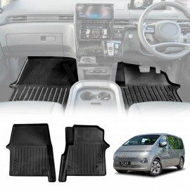 3D Floor Mats for Hyundai Staria and Staria Load 2021-Onwards Heavy Duty All Weather Car Waterproof Interior Protection Liner Set