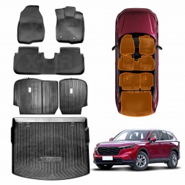 Boot Liner Back Seat Protector  Floor Mats for Honda CR-V 5-Seat CRV 2023-2025 Carpet Cargo Trunk Mat Luggage Tray