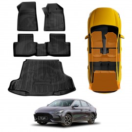 3D Floor Mats Boot Liner for MG MG5 2023-2025 All Weather Heavy Duty Cargo Car Trunk Luggage Tray