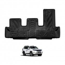 Third Row Seat Floor Mat for Toyota Prado 150 Series 7 Seater 2009-2024 Heavy Duty All Weather Car Mats Carpet Liner Set