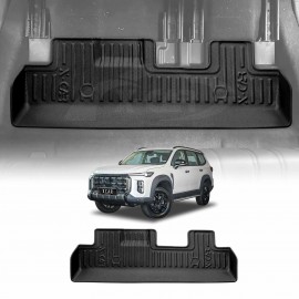 Third Row Seat Floor Mat for LDV D90 2025-Onwards Heavy Duty All Weather Car Mats Carpet Liner Set