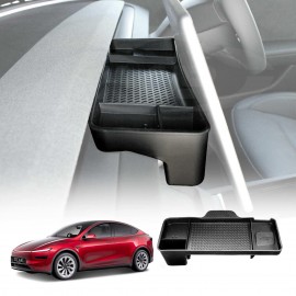 Center Screen Console Dash Tray for Tesla Model Y L 6-Seat 2026-Onwards Organizer Hidden Storage Car Tissue Sunglasses Holder