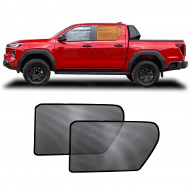 Rear Window Sun Shades for Toyota Hilux Double Cab 2025-Onwards Car UV Protection Custom Car Sunshade Blind Mesh