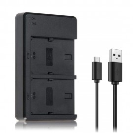 External USB Dual Battery Charger for Nikon EN-EL14 Camera Battery