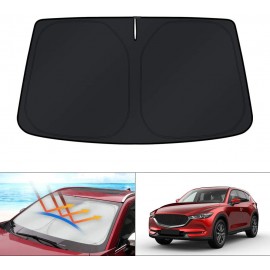 WindScreen Sun Shade for Mazda CX-5 CX5 SUV 2017-2025 Blocks UV Rays Foldable Custom Sun Visor Protector