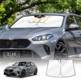 WindScreen Sun Shade for BMW 1 Series F70 2024-Onwards Blocks UV Rays Foldable Custom Wind Screen Sun Visor Protector