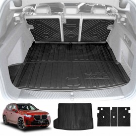 Boot Liner Back Seat Protector for BMW X3 G45 Series 2024-Onwards All Weather Heavy Duty Cargo Car Trunk Kick Mats