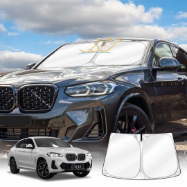 WindScreen Sun Shade for  BMW X4 G2 2018-2025 Blocks UV Rays Foldable Custom Wind Screen Sun Visor Protector