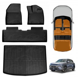 3D Floor Mats Boot Liner Set for BYD Atto 2 Atto2 2025-Onwards All Weather Heavy Duty Cargo Car Trunk Luggage Tray