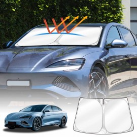 WindScreen Sun Shade for BYD Seal 2023-2025 Blocks UV Rays Foldable Custom Wind Screen Sun Visor Protector