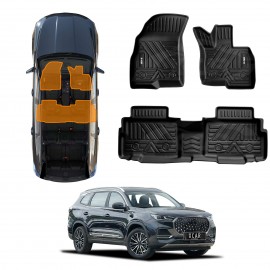 3D Floor Mats for Chery Tiggo 8 Pro Max 2024-2025 Heavy Duty All Weather Front Rear Car Mats Carpet Liner