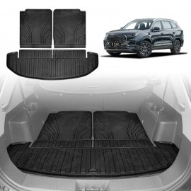 3 Pcs Boot Liners for Chery Tiggo 8 Pro Max 2024-Onwards All Weather Heavy Duty Cargo Trunk Cover Mats Luggage Tray Car Accessories