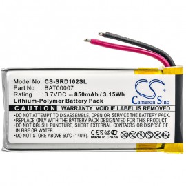 Replacement Battery for Cardo Scala Rider Packtalk Motorcycle Headset