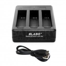 USB Triple Power Charger for GoPro Hero 4 Camera Battery
