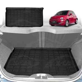 Boot Liner for Fiat 500 500C 2008-2024 All Weather Heavy Duty Cargo Trunk Mat Luggage Tray