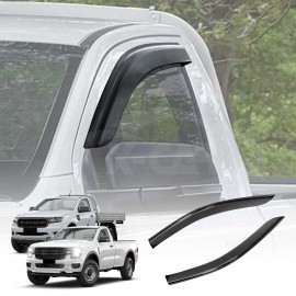 Weathershields for Ford Next-Gen Ranger Single Cab 2022-2025 Car Weather Shields Wind Deflectors Window Sun Visor 2-Piece Set