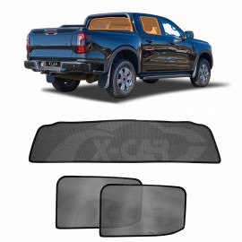 Window Sun Shades for Ford Next-Gen Ranger 2022-2025 Car Custom Rear Windscreen Shade Sun Blind Mesh